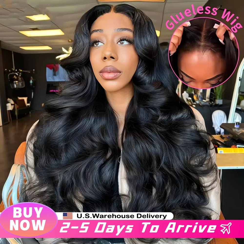 30 40 inch glueless wigs Body Wave human hair Brazilian 13x6 hd transparent lace front wig human hair closure  7x6 250Density