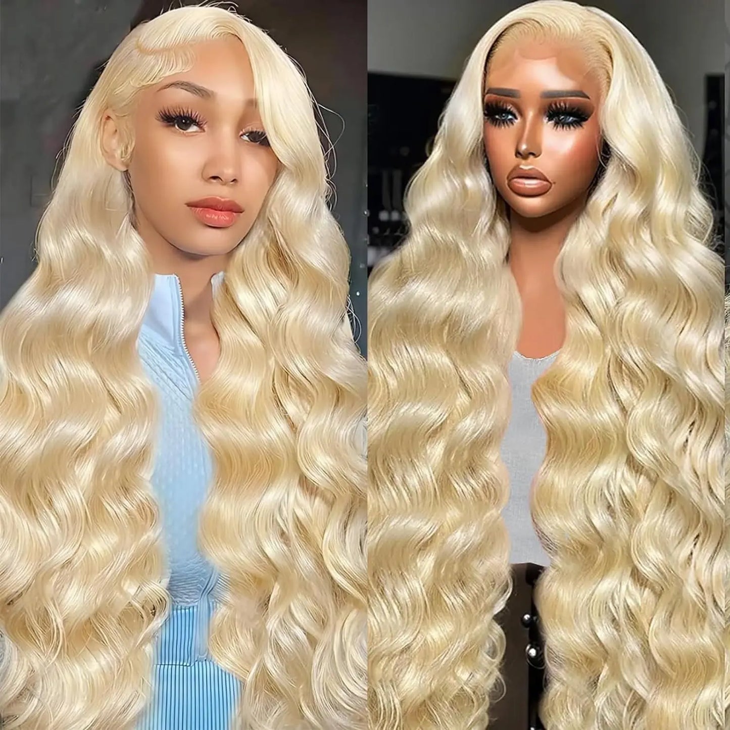 250 Density 613 Blonde 13x6 Hd Lace Frontal Wig Body Wave Human Hair Wigs Real Brazilian Straight Colored Human Hair For Women