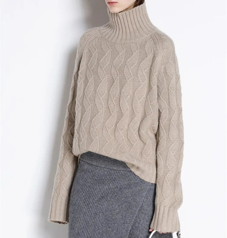 Cashmere turtleneck sweater
