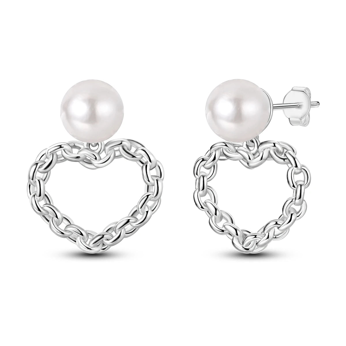 Original 925 Sterling Silver Women Hoop Earrings High Quality Shine Zircon U Shaped Classic Style Earring For Women Jewelry Gift