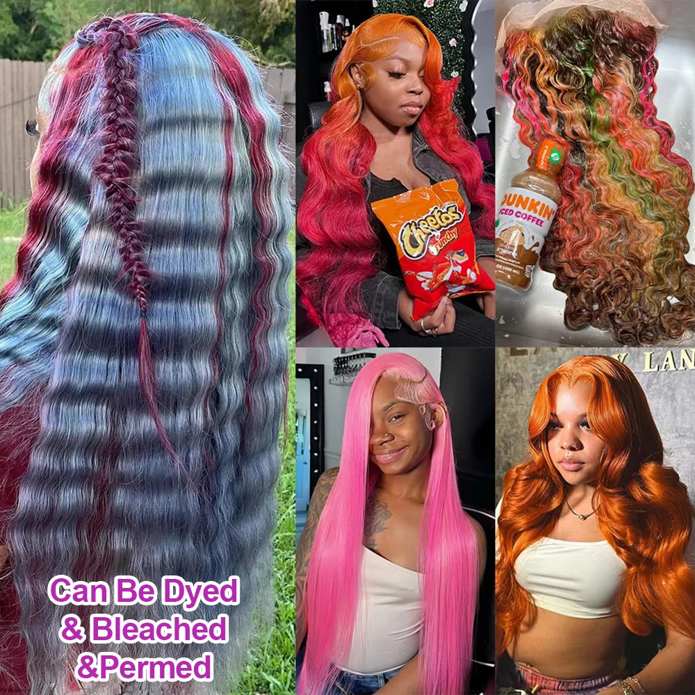 613 Loose Deep Wave Frontal Wig 13x6 HD Water Wave Lace Front Wig 30 40 Inch Honey Blonde 13x4 Lace Front Curly Human Hair Wigs