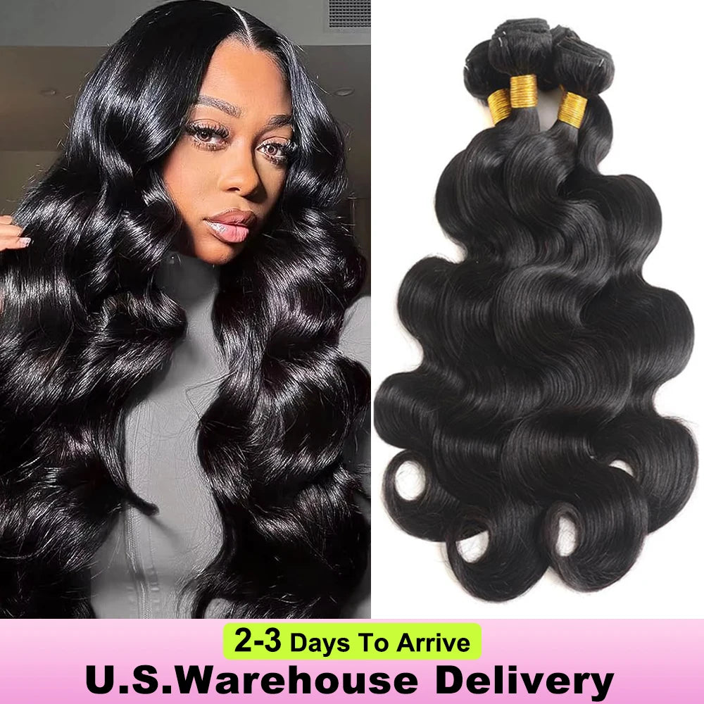 16A Body Wave Bundles Human Hair 30 40 Inch Remy Brazilian Virgin Weave Hair 3 4 5 Pcs Unprocessed Raw Hair Bundles Extensions