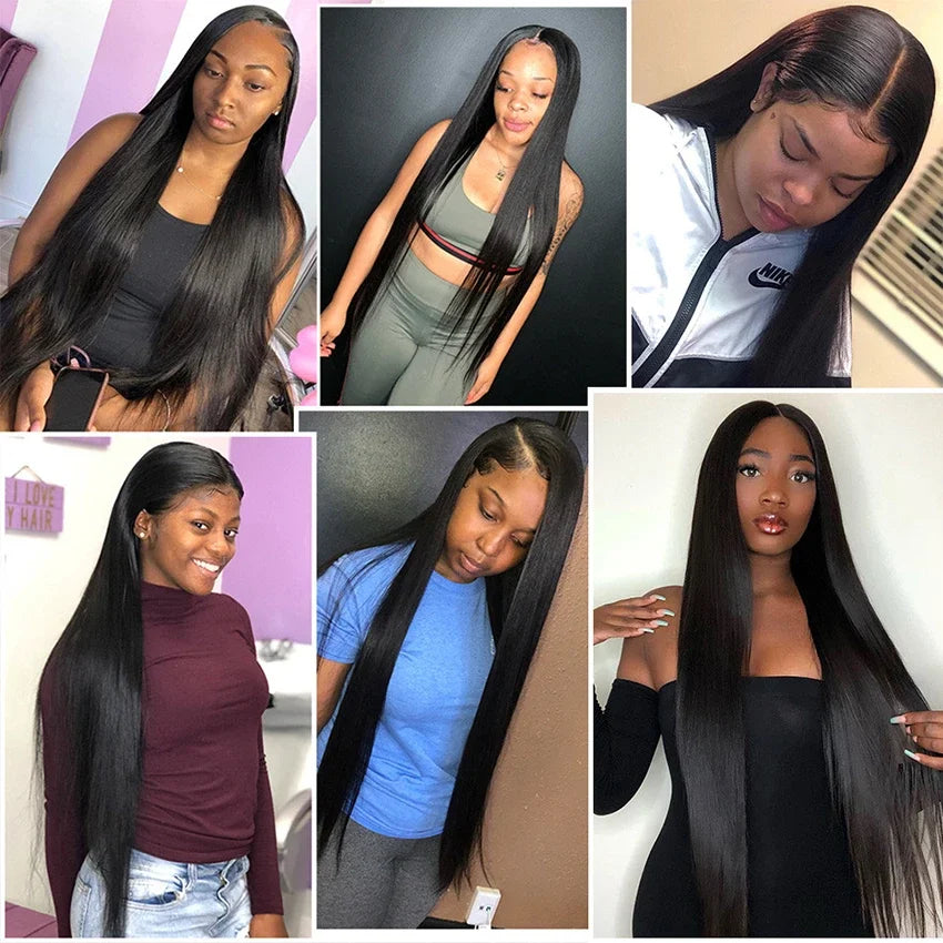 BINF Hair Wholesale100% Brazilian Human Hair Bundles 8-30 Inch Bone Straight Raw Human Hair Bundles Extensions Deal 2 3 4 Bundle