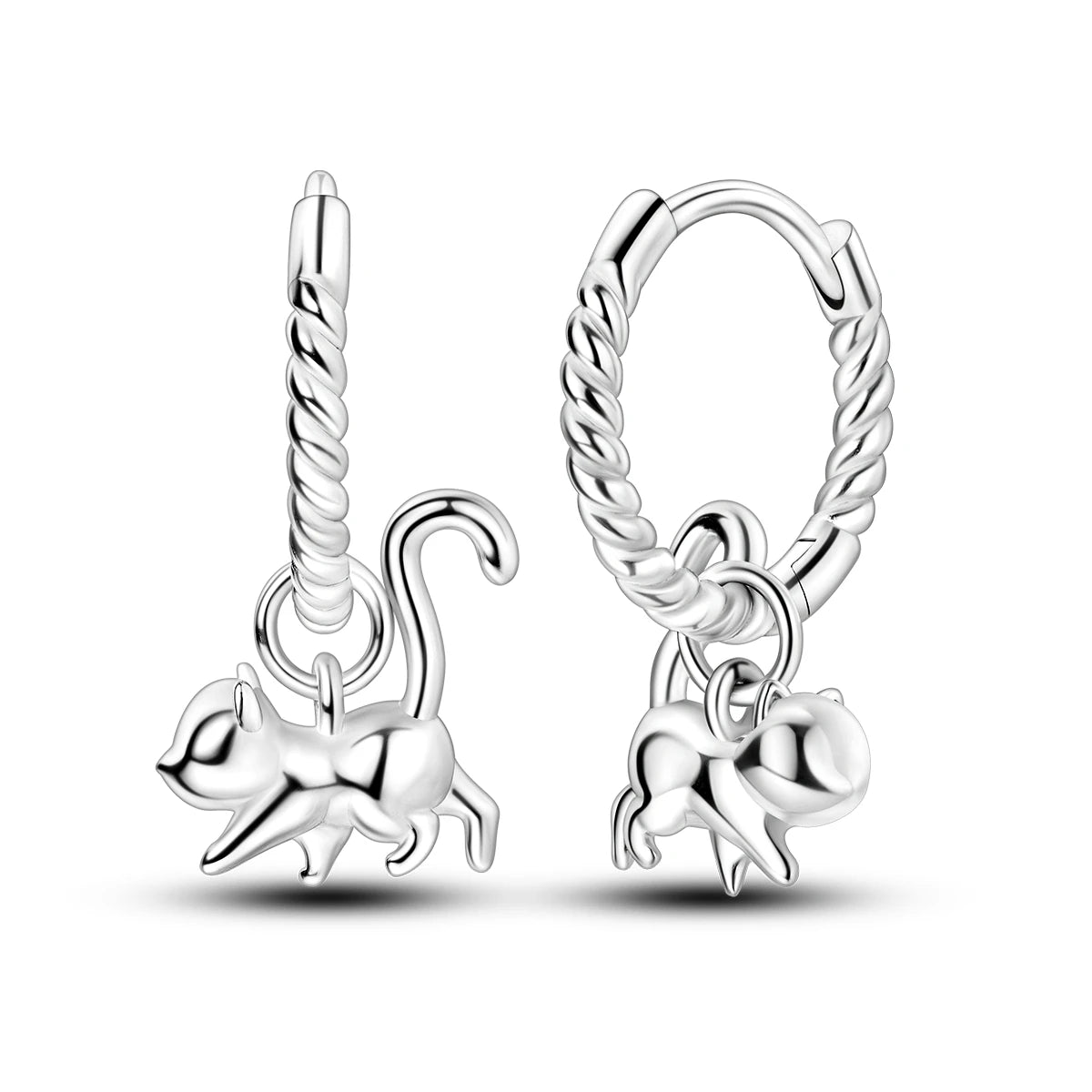 Original 925 Sterling Silver Women Hoop Earrings High Quality Shine Zircon U Shaped Classic Style Earring For Women Jewelry Gift