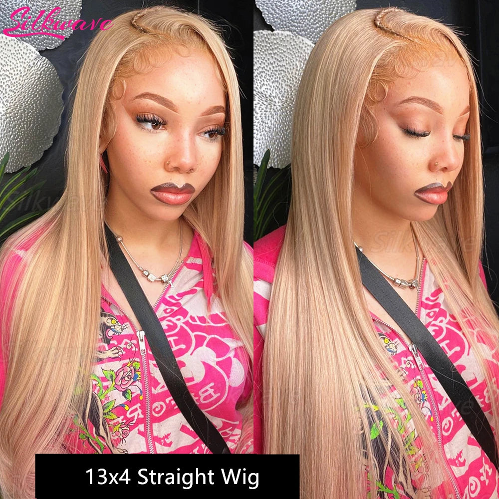 27 Honey Blonde Body Wave Human Hair Wig 13x6 Hd Lace Frontal Wig Color Human Hair 200 Density Colored Preplucked Brazilian Wigs