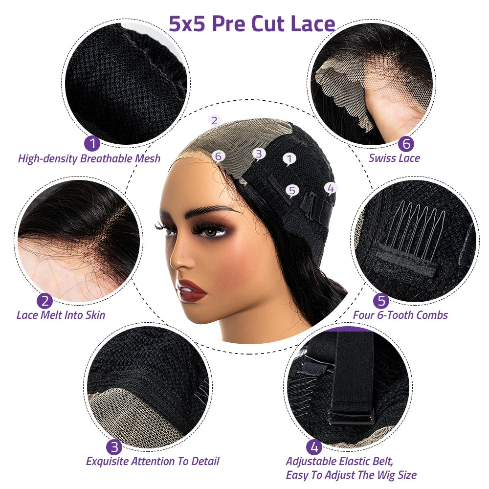 30 38 Inch Deep Wave 13x6 HD Lace Front Human Hair Wig Remy Curl 360Full Lace Frontal Wig Human Hair For Black Women 200 Density