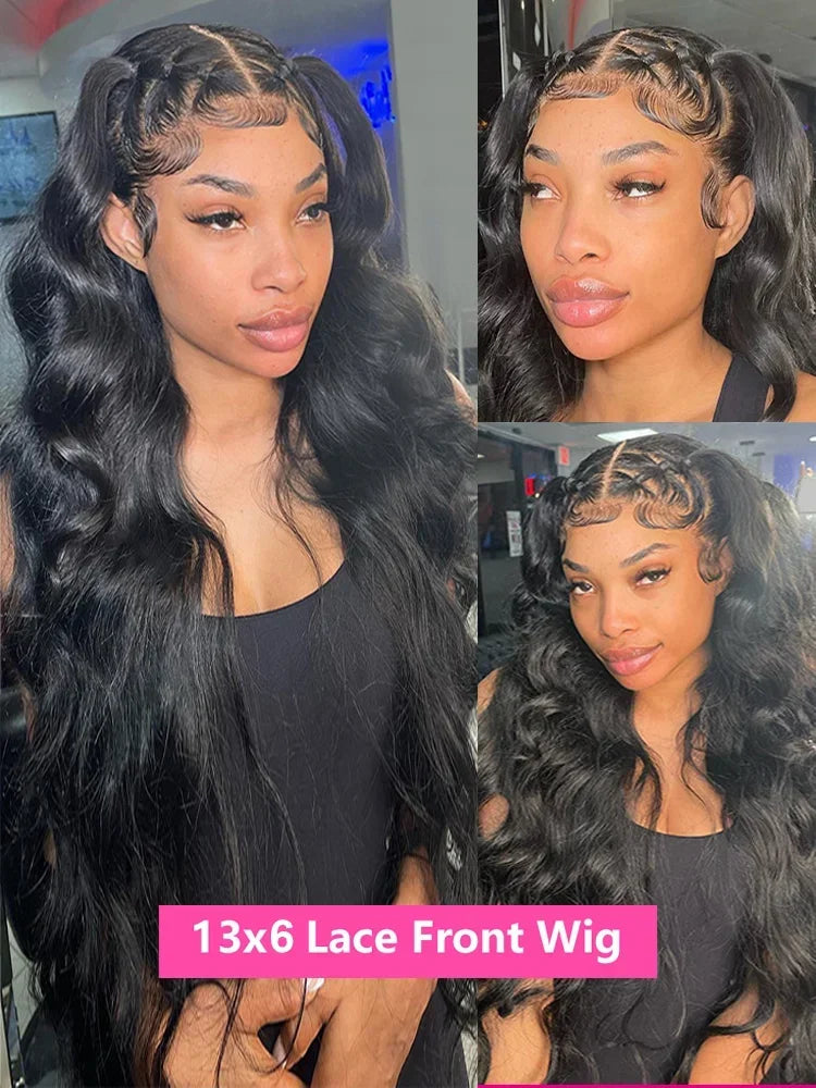 Body Wave Lace Wigs 13x6 HD Lace Frontal Wig 100% Raw Human Hair Loose Wave Lace Front Human Hair Wigs 4x4 HD Lace Closure Wig