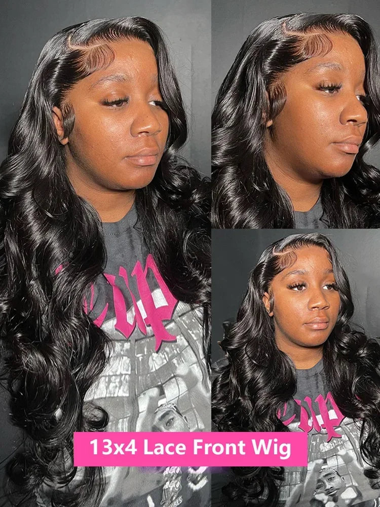 Body Wave Lace Wigs 13x6 HD Lace Frontal Wig 100% Raw Human Hair Loose Wave Lace Front Human Hair Wigs 4x4 HD Lace Closure Wig