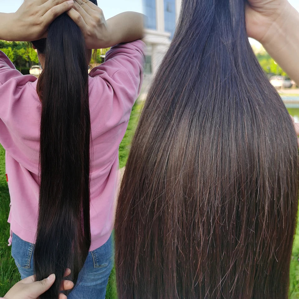 BINF Hair Wholesale100% Brazilian Human Hair Bundles 8-30 Inch Bone Straight Raw Human Hair Bundles Extensions Deal 2 3 4 Bundle