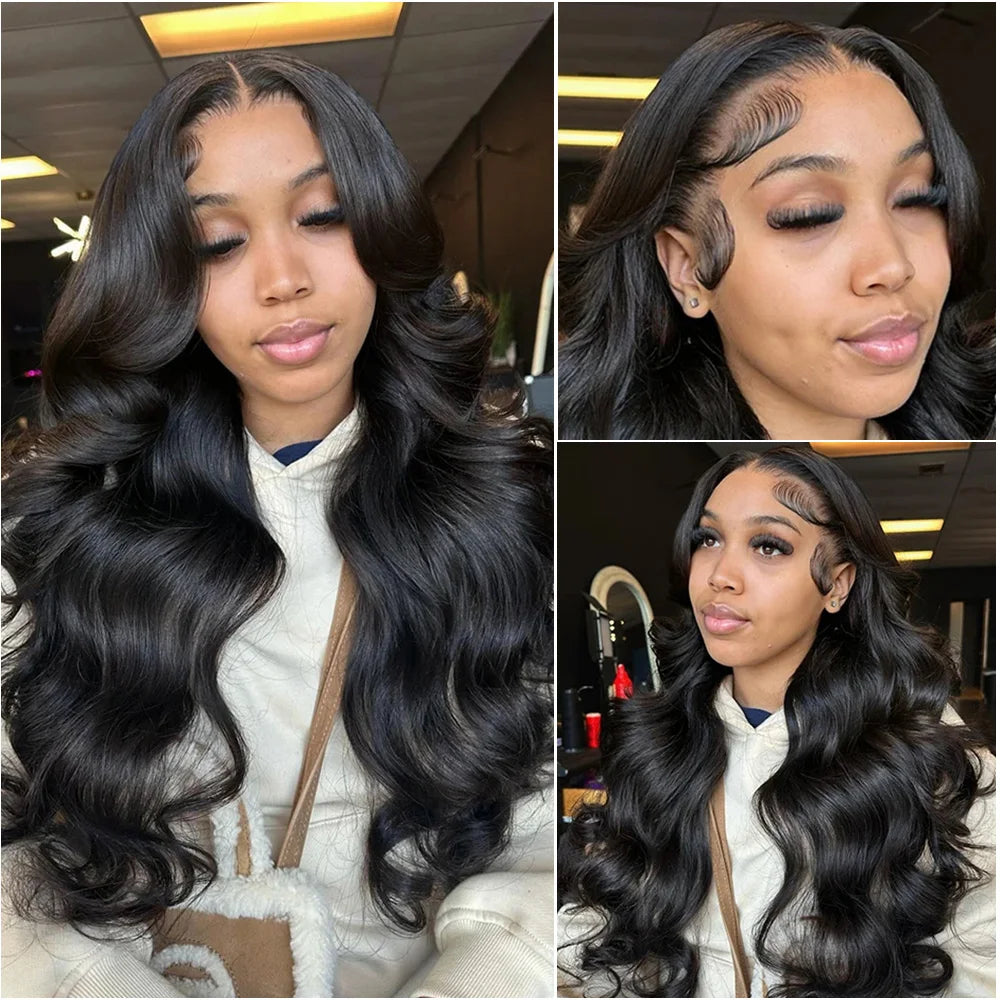 30 40 Inch Body Wave 13x6 HD Lace Frontal Wig Brazilian 13x4 Transparent Lace Front Human Hair Wigs For Women Pre Plucked