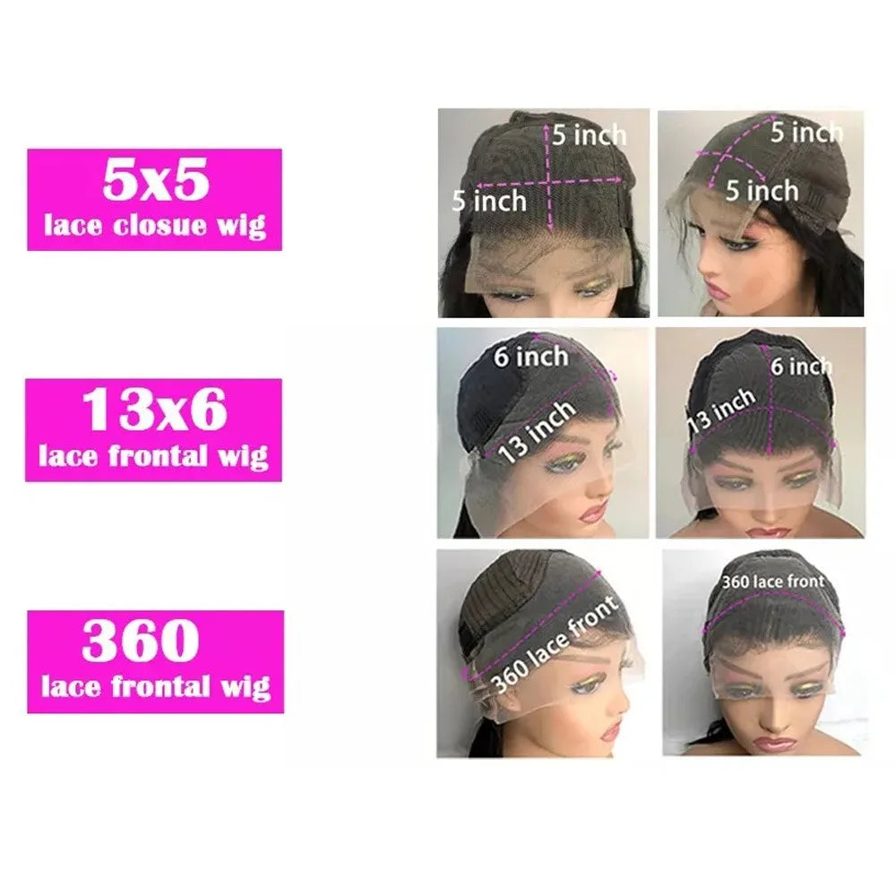 30 38 Inch Deep Wave 13x6 HD Lace Front Human Hair Wig Remy Curl 360Full Lace Frontal Wig Human Hair For Black Women 200 Density