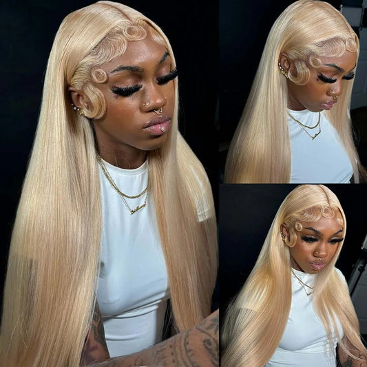 200 Density 613 Hd Lace Frontal Wig 13x4 13x6 360 Blonde Lace Front Human Hair Wigs For Women Preplucked Brazilian Straight Hair