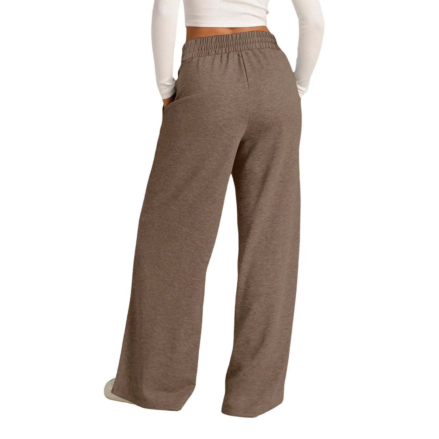 Tie Pants For Women Summer Casual Loose Wide Leg Trousers Jumpsuit Casual Spaghetti Strap Stretchy Long Pant Sports Sweatpants