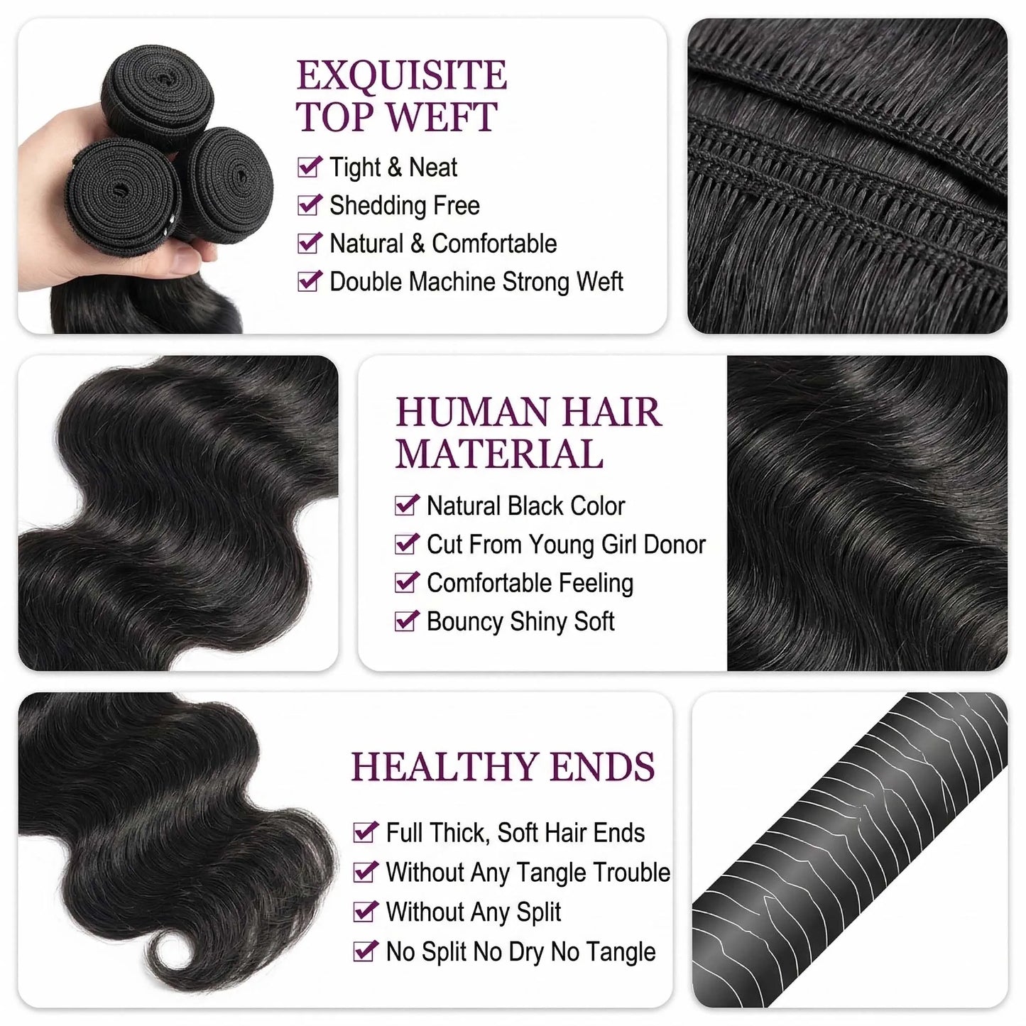 16A 38 40 Inch Body Wave Bundles Human Hair Brazilian Weaving Natural Black 4 5 Bundles Deal Virgin Hair Raw Hair Extensions