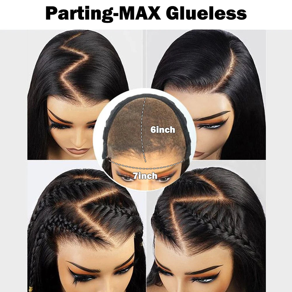 30 40 inch glueless wigs Body Wave human hair Brazilian 13x6 hd transparent lace front wig human hair closure  7x6 250Density