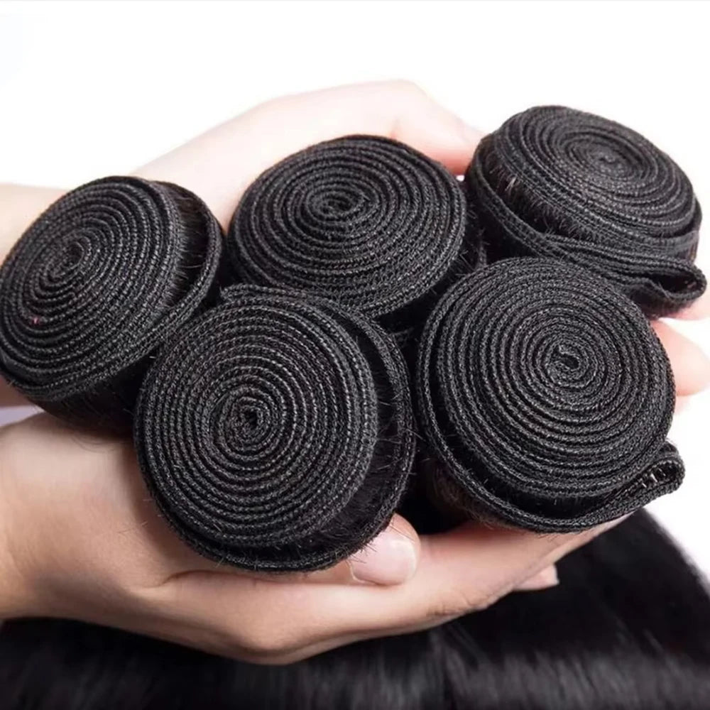 30 32 40 Inch Body Wave 3 4 Bundles Brazilian Remy Unprocessed Raw Virgin Human Hair Wavy Double Drawn Bundles Weave Extensions