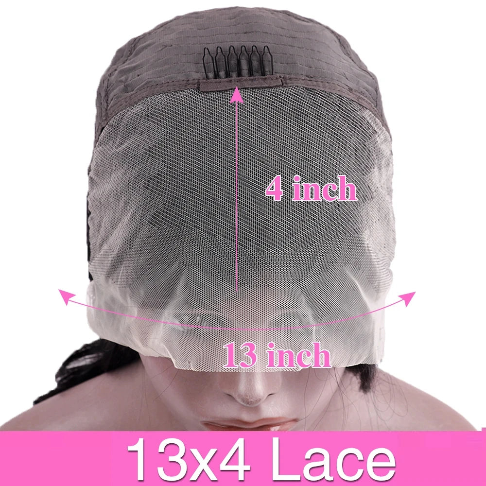 30 40 Inch Body Wave 13x6 HD Lace Frontal Wig Brazilian 13x4 Transparent Lace Front Human Hair Wigs For Women Pre Plucked