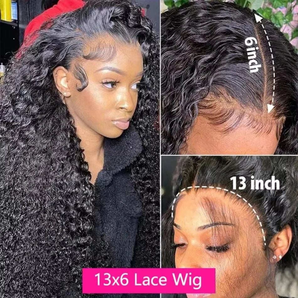 250% Density 13x4 13x6 Hd Lace Frontal Wigs Brazilian 38 Inch Deep Wave Human Hair 5x5 Lace Front Wig For Women Pre plucked