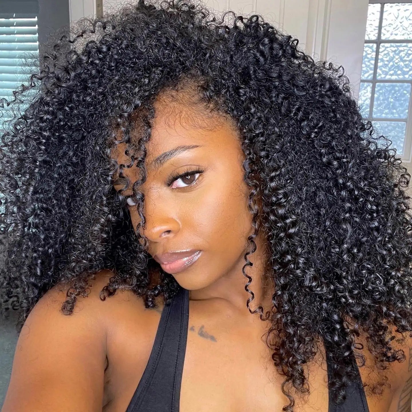12A Small Spirals Curly Crochet Human Hair Extensions Deep Pixie Curls Crochet Hair Pre Separated Knotless Miracle Knot Braids